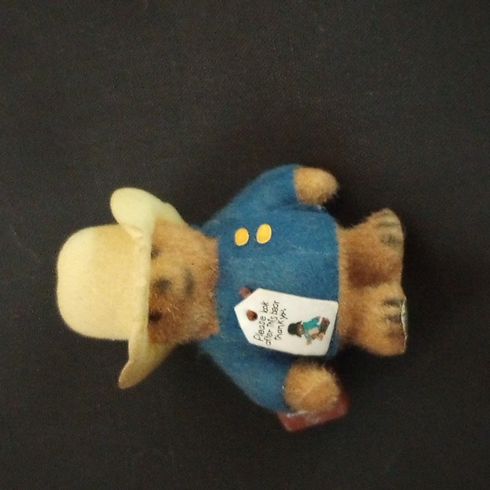 Vintage Eden Paddington the Bear flocked figure